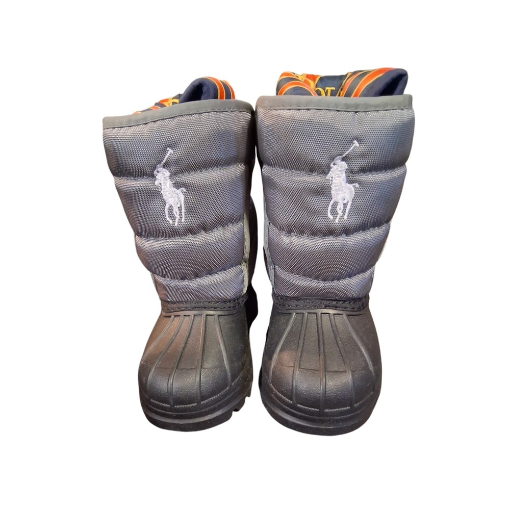 Polo Ralph Lauren Vancouver Snow Boots Ghost Gray Junior Youth Size 5